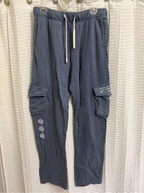 Darc Sport Valhalla Blue Cargo Sweatpants with Drawstring